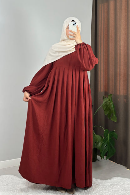 Ayrobin Kiremit Tesettür Hijab Elbise