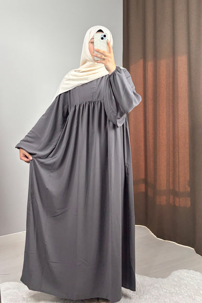 Zeynep Füme Tesettür Hijab Elbise