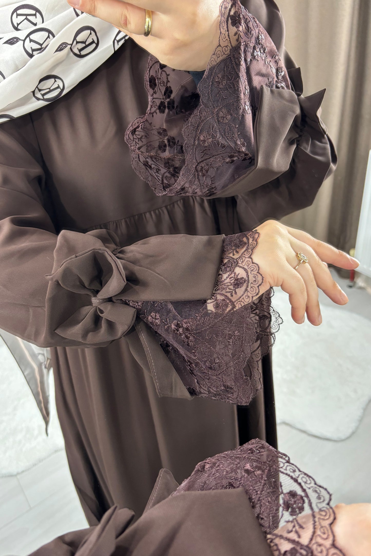Gülce Acı Kahve Tesettür Hijab Elbise